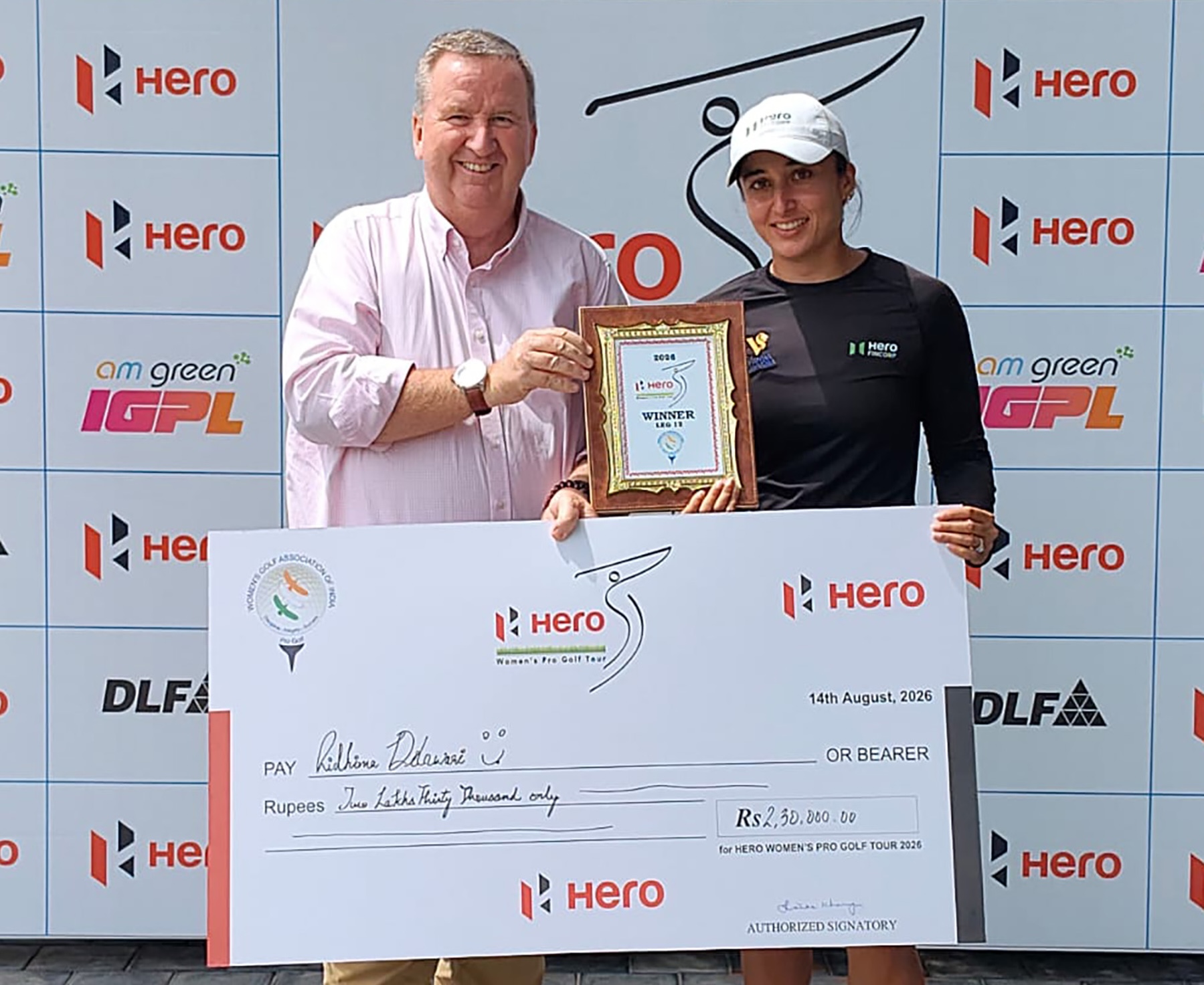 Ridhima Dilawari Golfshire win